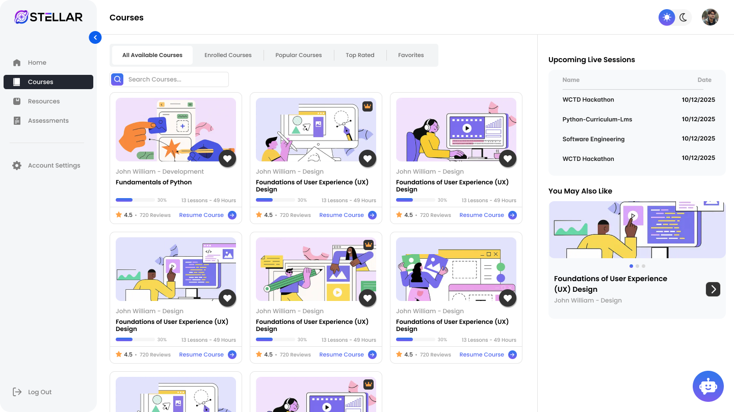 Stellar-Learn Course Screenshot