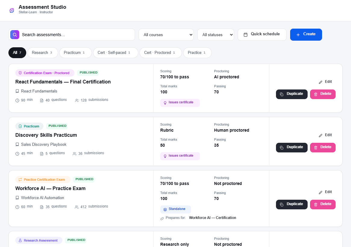 AI Assessment Builder